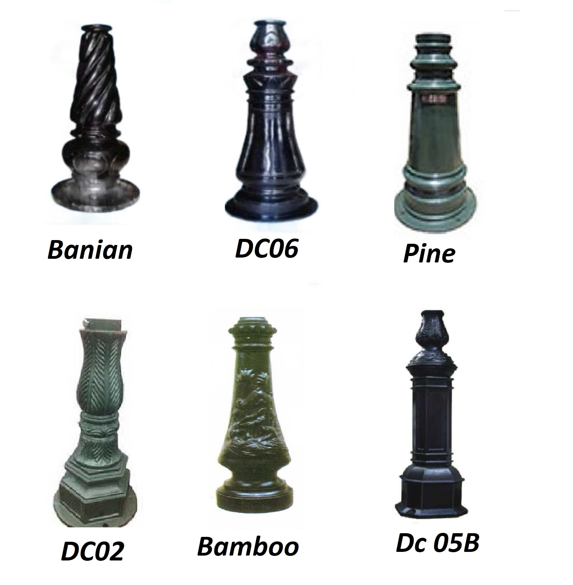 Các mẫu đế cột