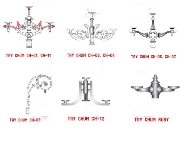 các mẫu tay chùm