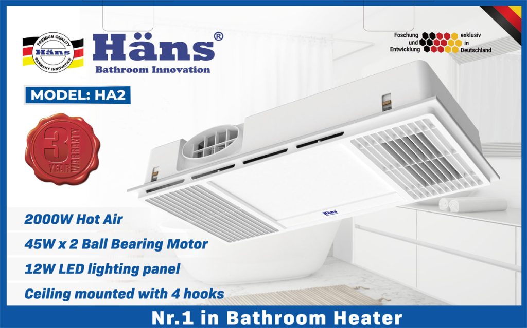 quạt sưởi âm trần Hans HA2