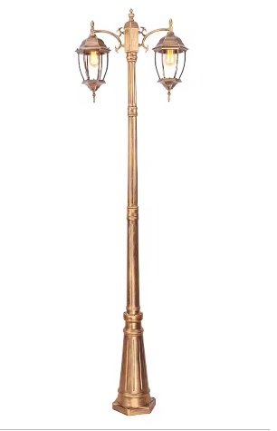 cột đèn 2 bóng nhôm đúc