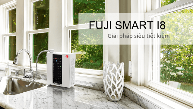 Máy Điện Giải lon Kiềm Fuji Smart I8 siêu tiết kiệm: tiết kiệm điện, tiết kiệm nước, tiết kiệm thời gian và tiền bạc.