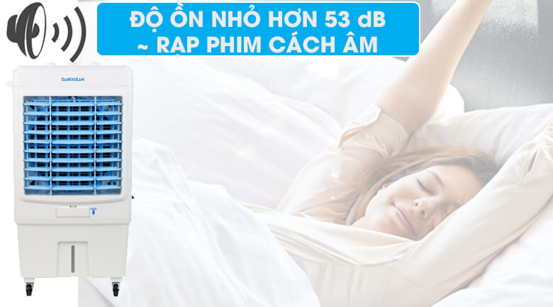 Máy Làm Mát Không Khí Daikiosan DKA-04000C có độ ồn nhỏ, không gây khó chịu khi ngủ.