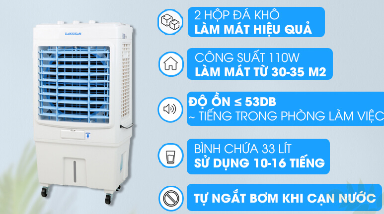 Máy Làm Mát Không Khí Daikiosan DKA-04000C có nhiều tính năng đặc biệt.