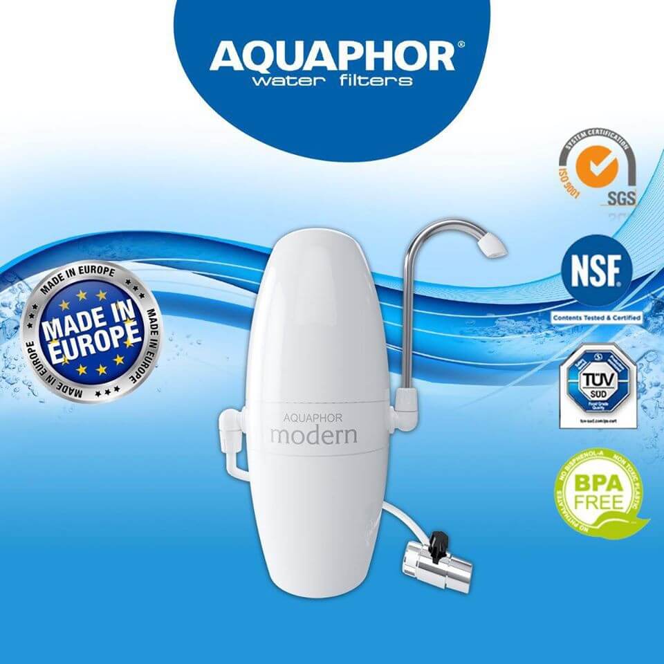 Máy Lọc Nước Aquaphor Modern không sử dụng điện, không chất thải như các dòng máy lọc nước khác.