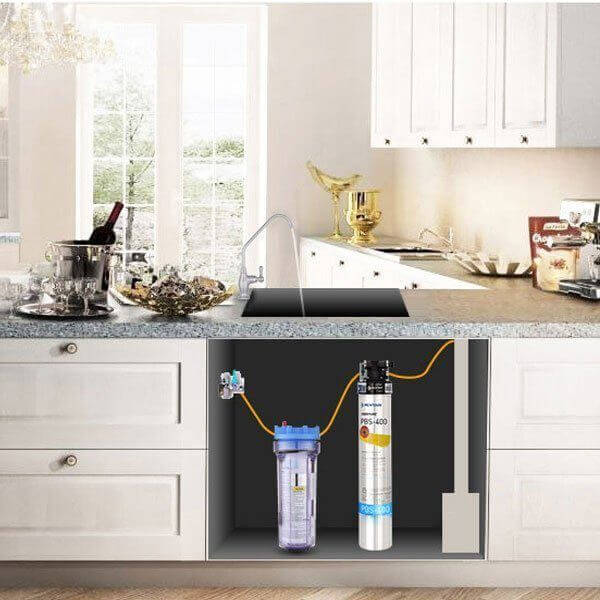 Máy Lọc Nước Uống Trực Tiếp Cao Cấp Pentair EVERPURE có thiết kế nhỏ gọn, dễ sử dụng.