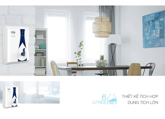 Máy Lọc Nước Pureit Casa - RO+MF - Nước Lọc Sạch Đạt Chuẩn Mỹ dung tích 6 lít với thiết kế hiện đại, sang trọng, phù hợp với hầu hết các không gian và vị trí.