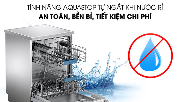 AquaStop đảm bảo 100% nước không bị rò rỉ thất thoát