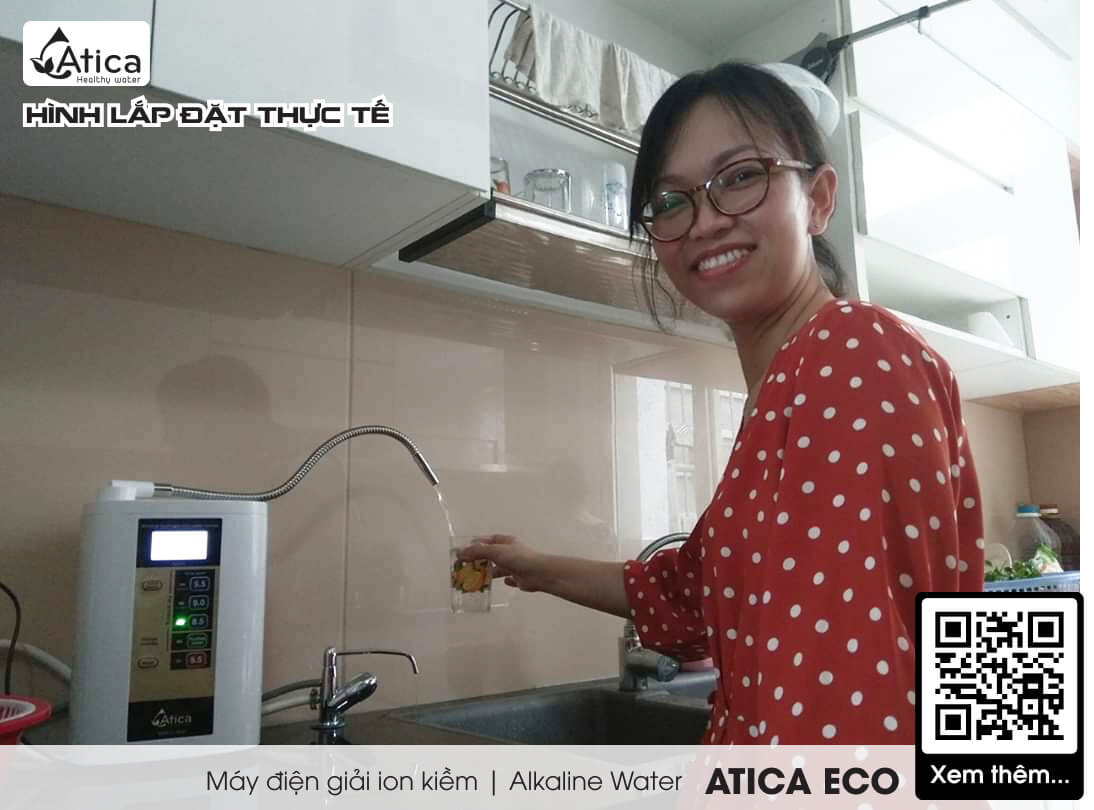 Máy Điện Giải Ion Kiềm ATICA ECO - Hành chính hãng Nhập khẩu - THE PHAN HOME