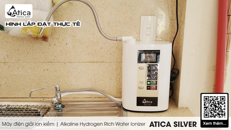 Máy Điện Giải Ion Kiềm ATICA SILVER - Hàng chính hãng Nhập khẩu - THE PHAN HOME