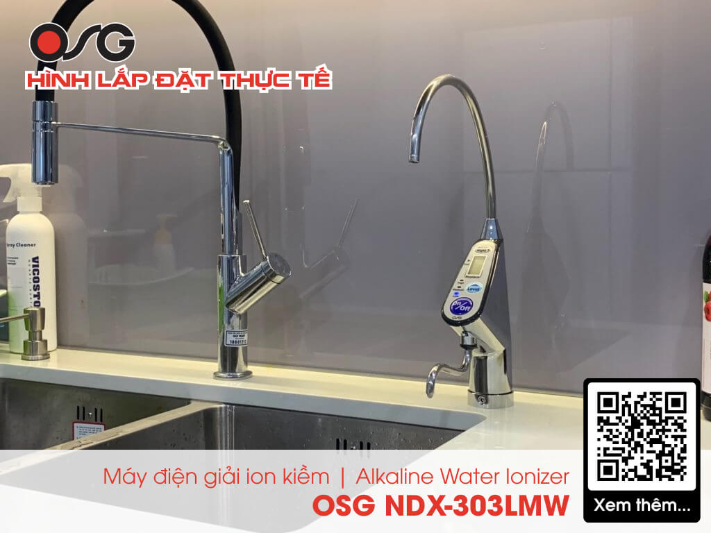 Máy Điện Giải Ion Kiềm Giàu Hydro OSG NDX - 303LMW - Hàng chính hãng Nhập khẩu - THE PHAN HOME