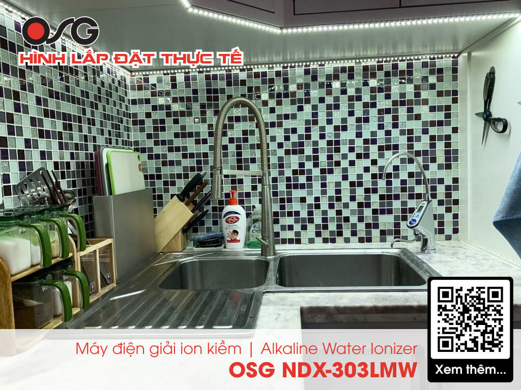 Máy Điện Giải Ion Kiềm Giàu Hydro OSG NDX - 303LMW - Hàng chính hãng Nhập khẩu - THE PHAN HOME