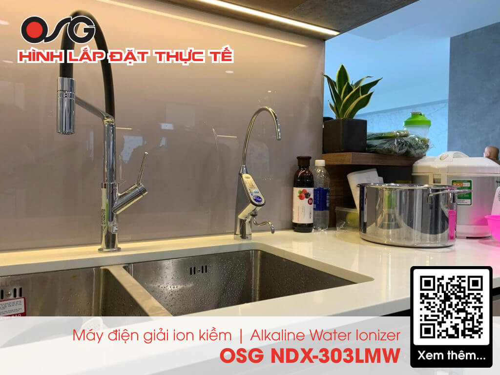 Máy Điện Giải Ion Kiềm Giàu Hydro OSG NDX - 303LMW - Hàng chính hãng Nhập khẩu - THE PHAN HOME