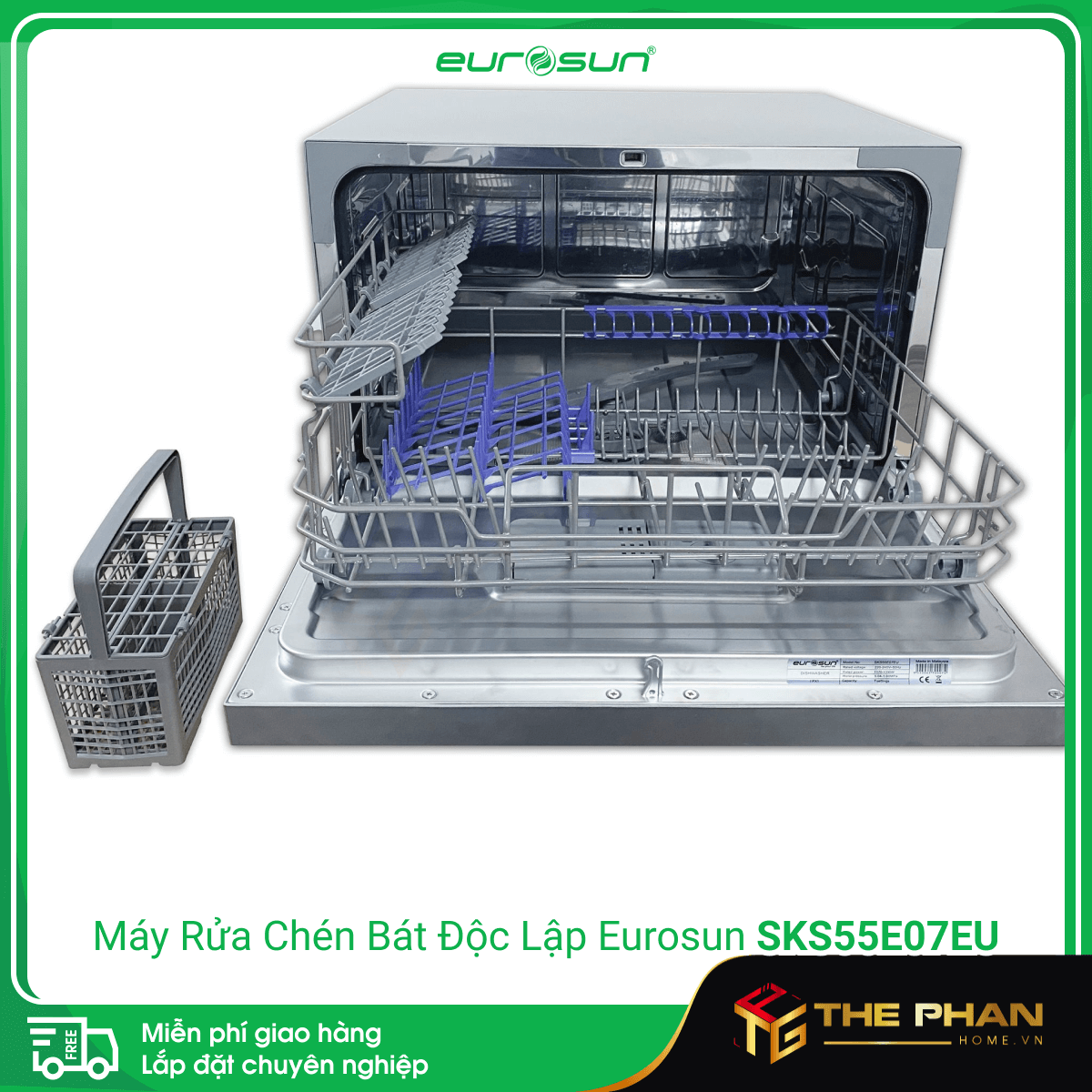 Máy Rửa Chén Bát Eurosun SKS55E07EU