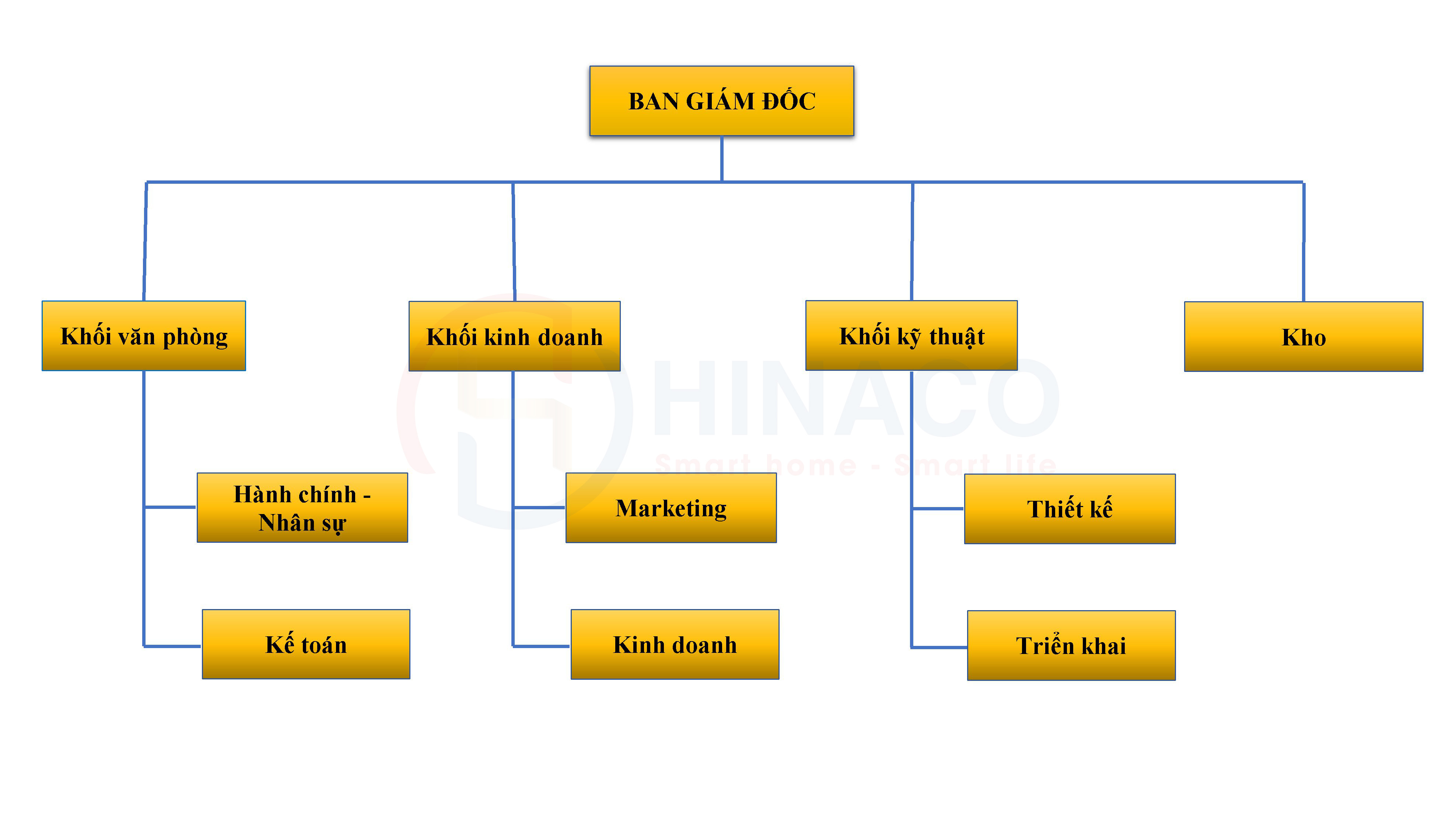 Cơ cấu tổ chức HINACO