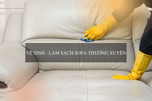 mẹo bảo quản sofa da