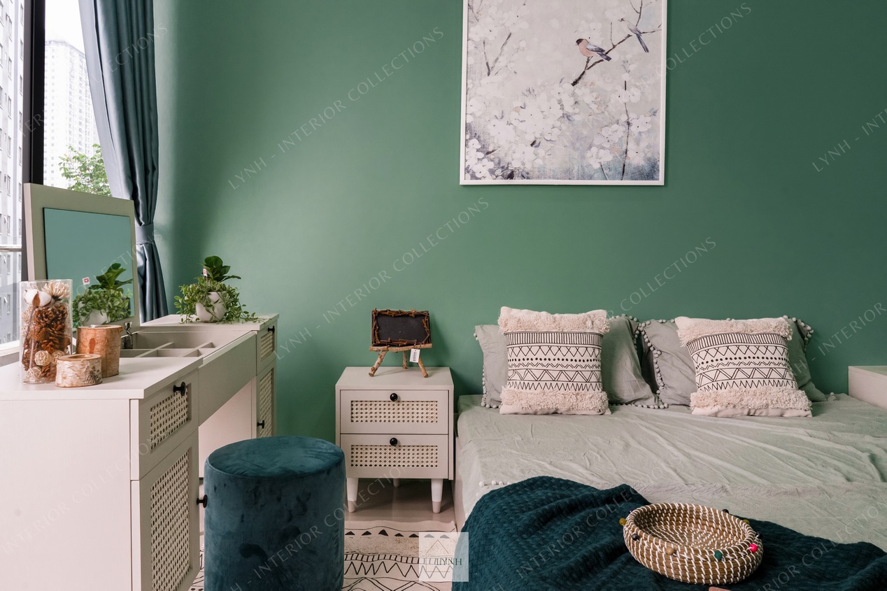 nội thất bohemian phòng ngủ
