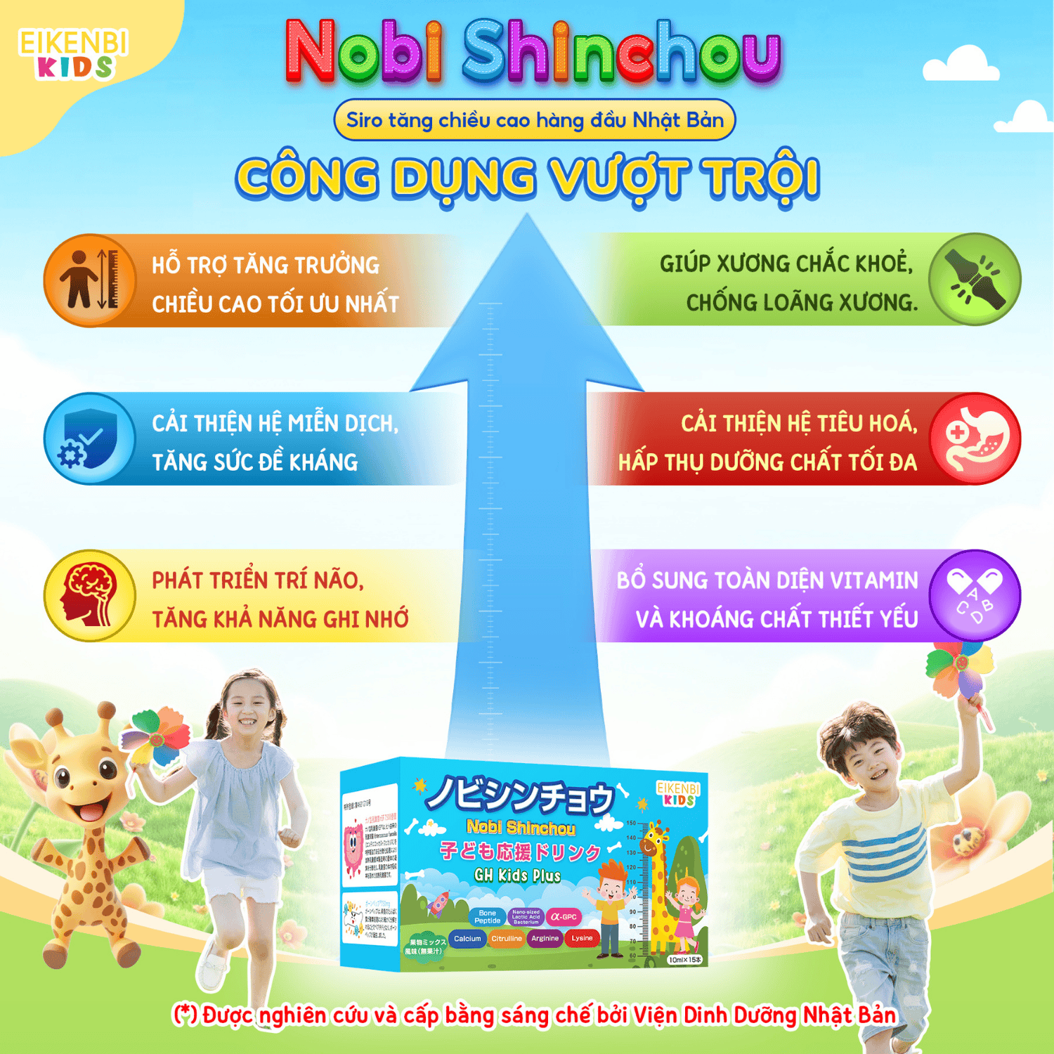 Công Dụng Của Siro Tăng Cao Nobi Shinchou Eikenbi Kids