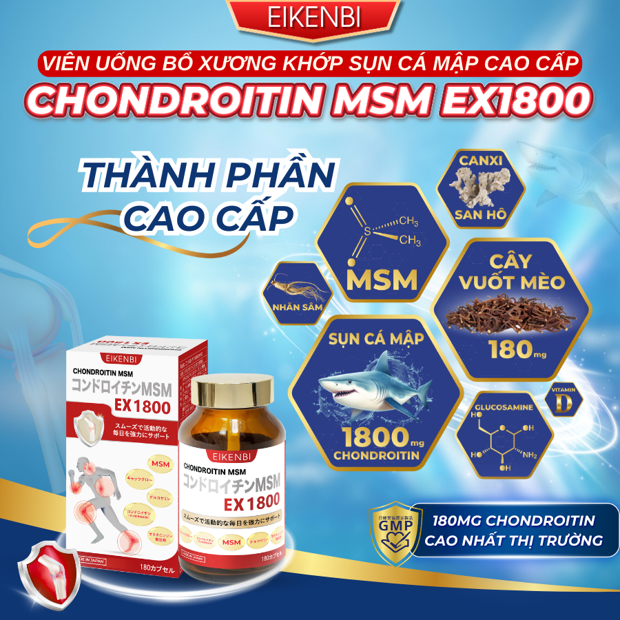 Thành Phần Có Trong Viên Uống Chondroitin Msm Ex1800