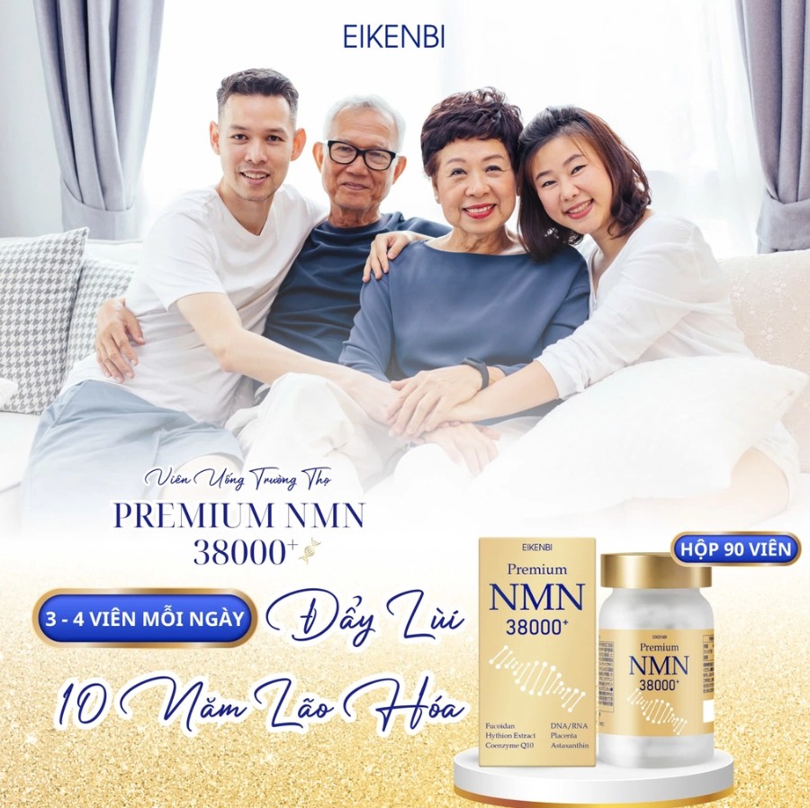 Viên Uống Trường Thọ NMN 38000+ Eikenbi (Hộp 90 Viên)