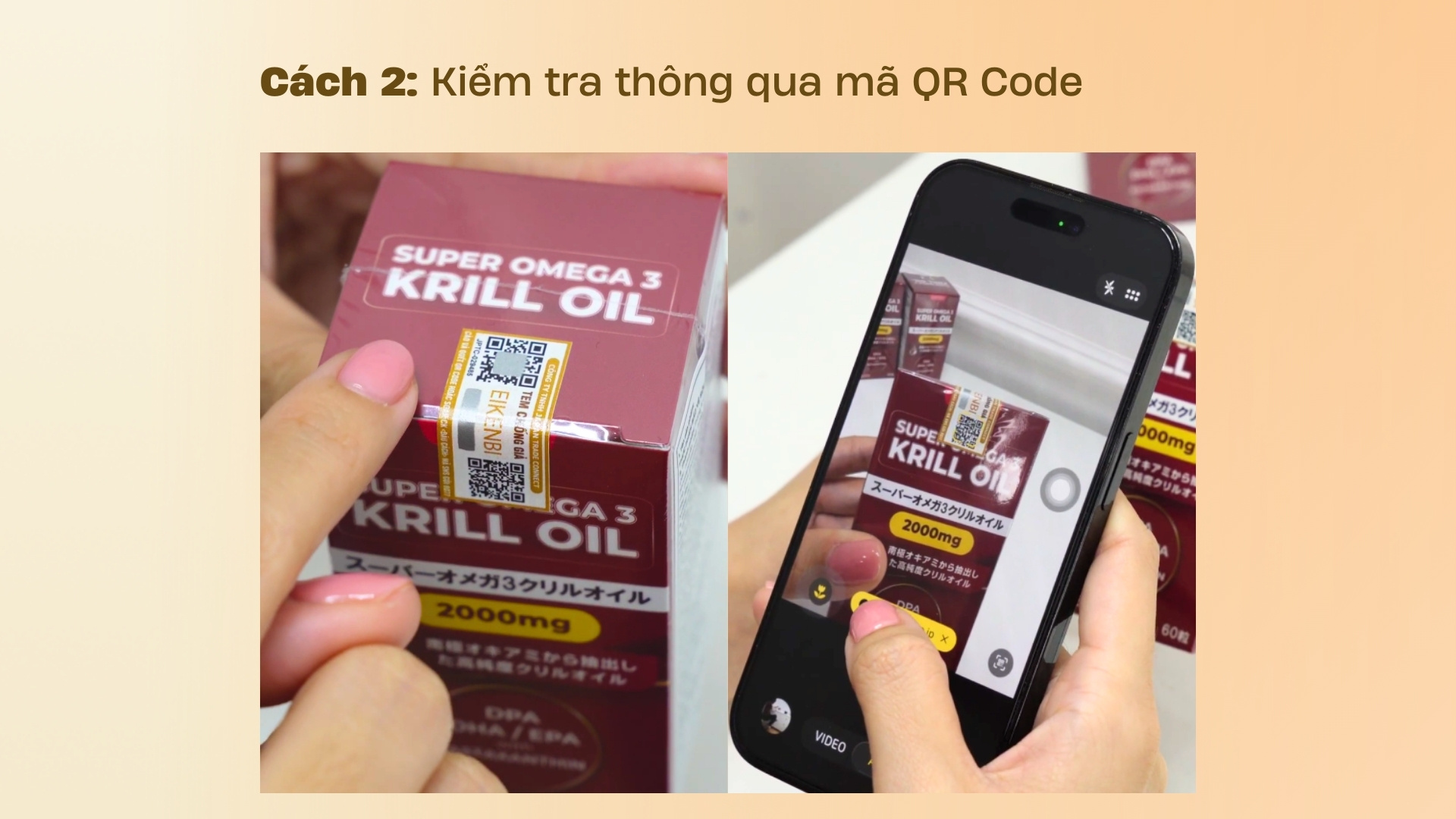 Cách 2. Kiểm tra thông qua mã QR Code