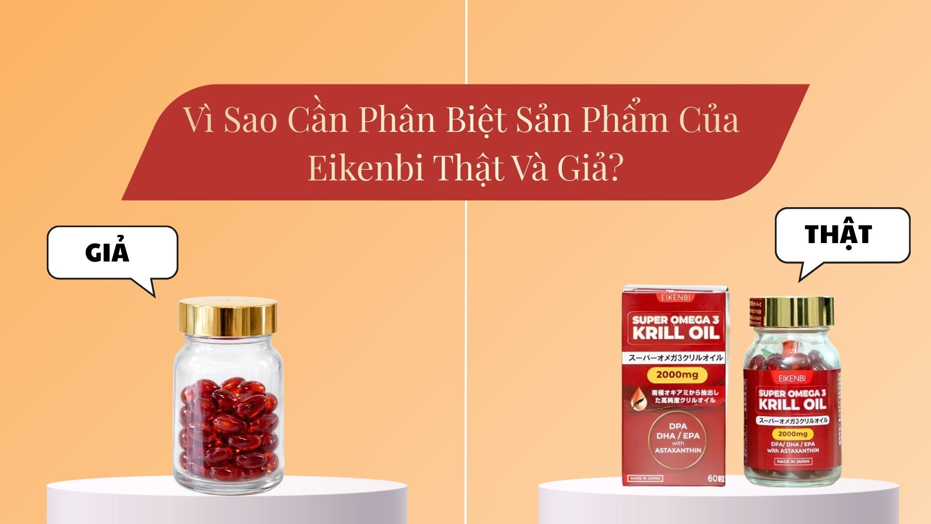 Vì sao cần phân biệt sản phẩm của Eikenbi thật và giả?