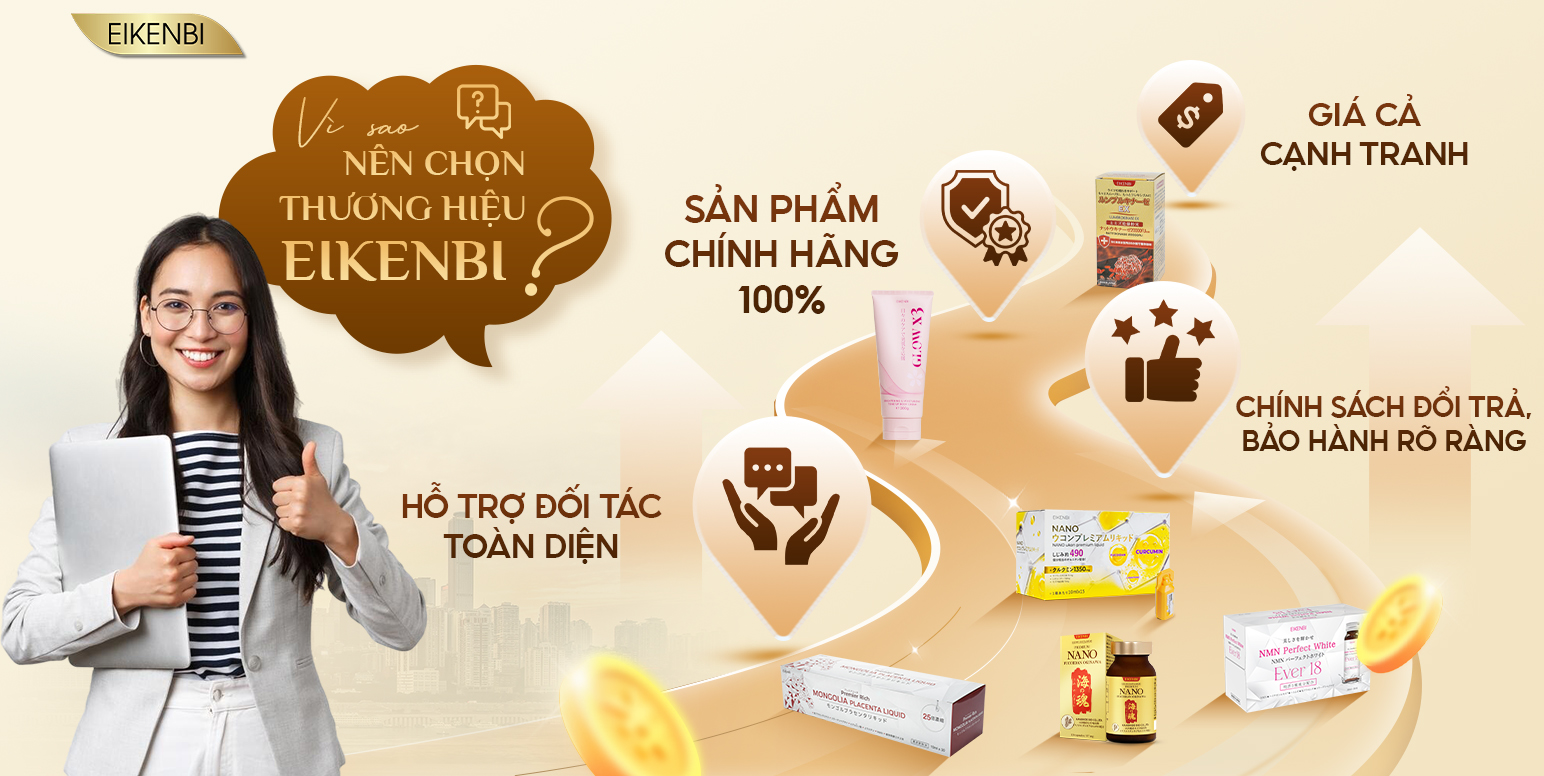 Vì sao nên chọn thực phẩm chức năng nội địa Nhật của Eikenbi?