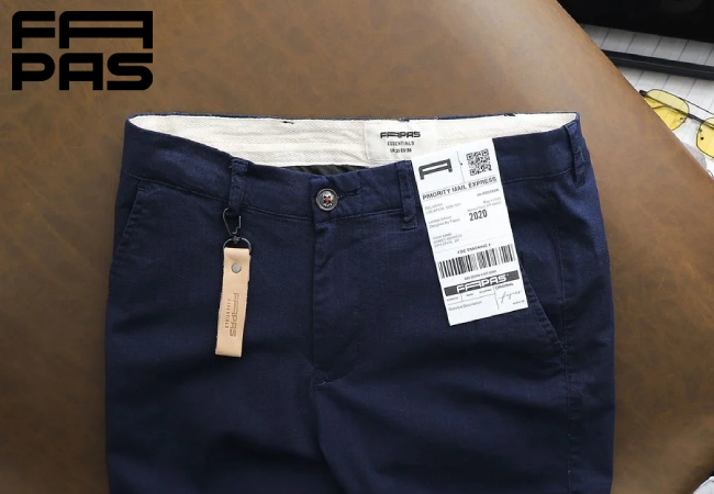 Quần short xanh biển kaki nam