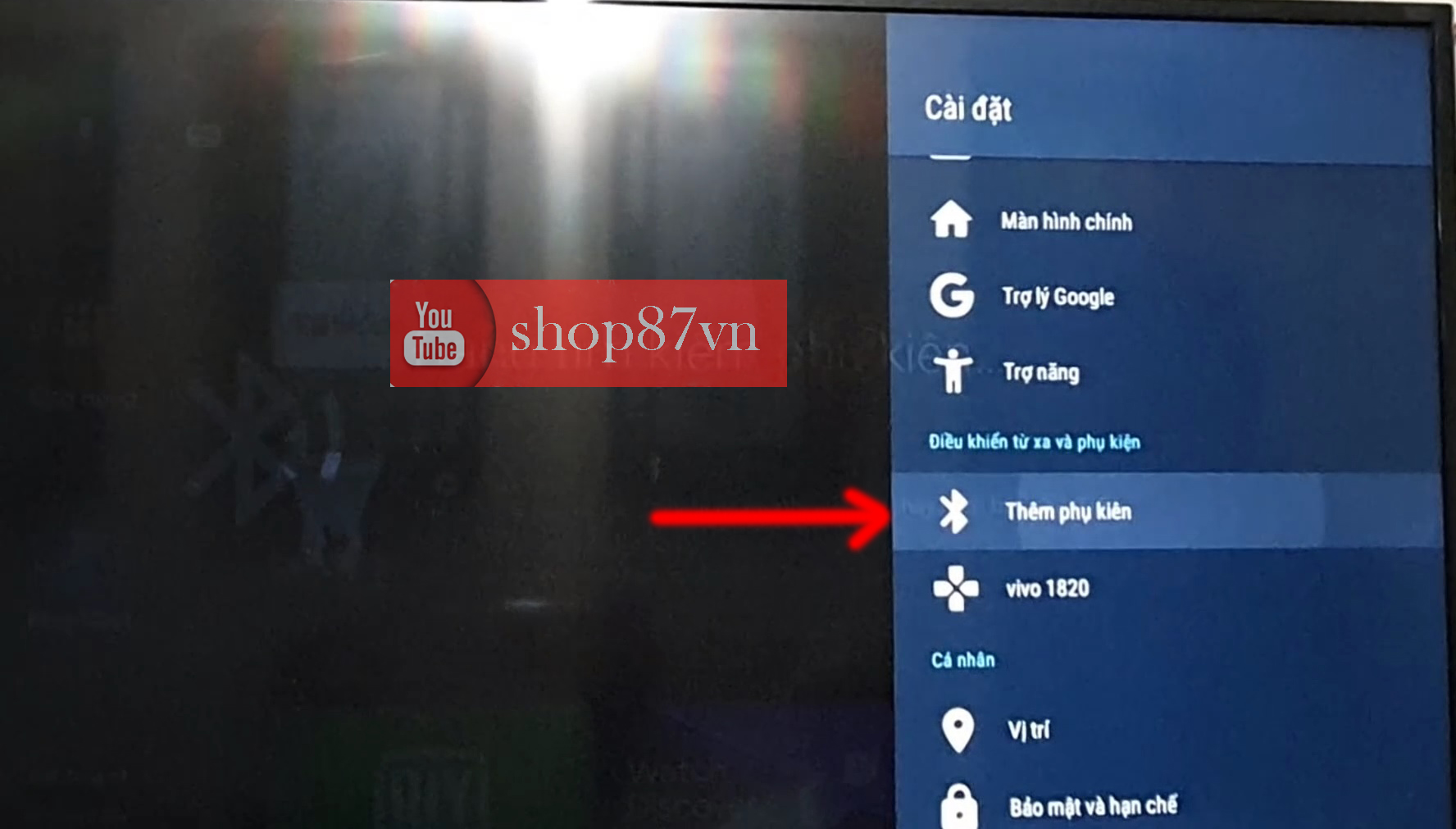 Cách kết nối để tìm kiếm giọng nói trên Android tv Panasonic 2018