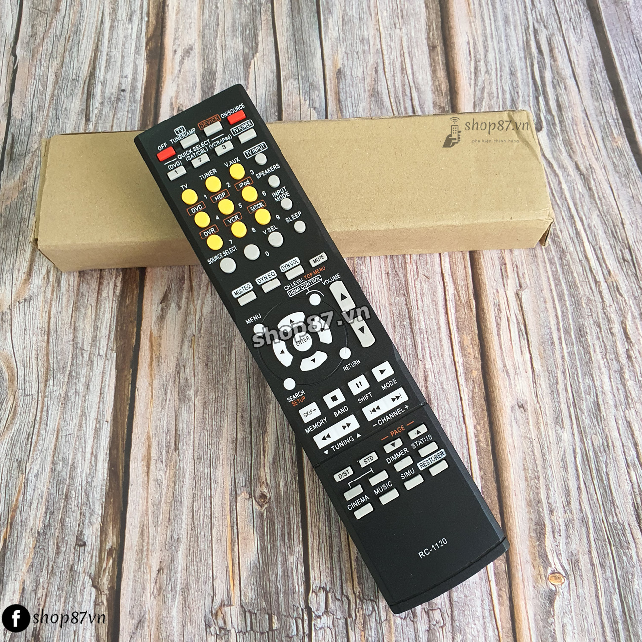 Điều khiển đầu Denon AV mã RC-1120