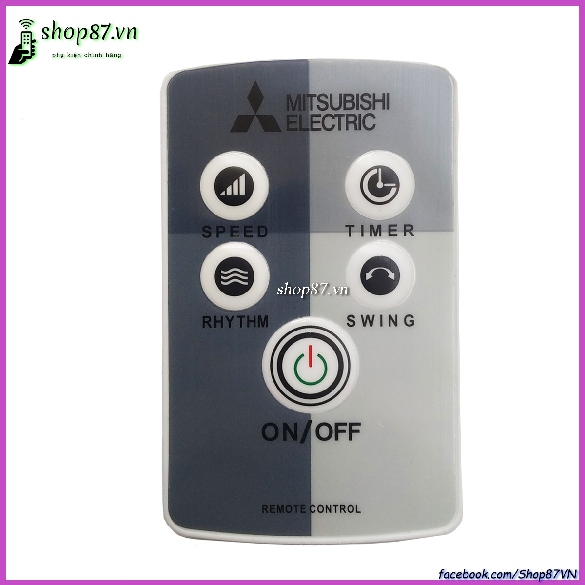 Điều khiển quạt cây và treo tường Mitsubishi chính hãng