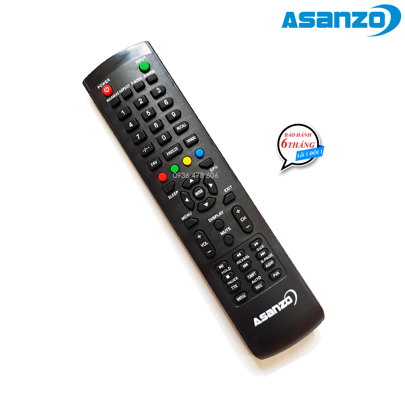 Bán điều khiển tv Asanzo tại Hà Đông