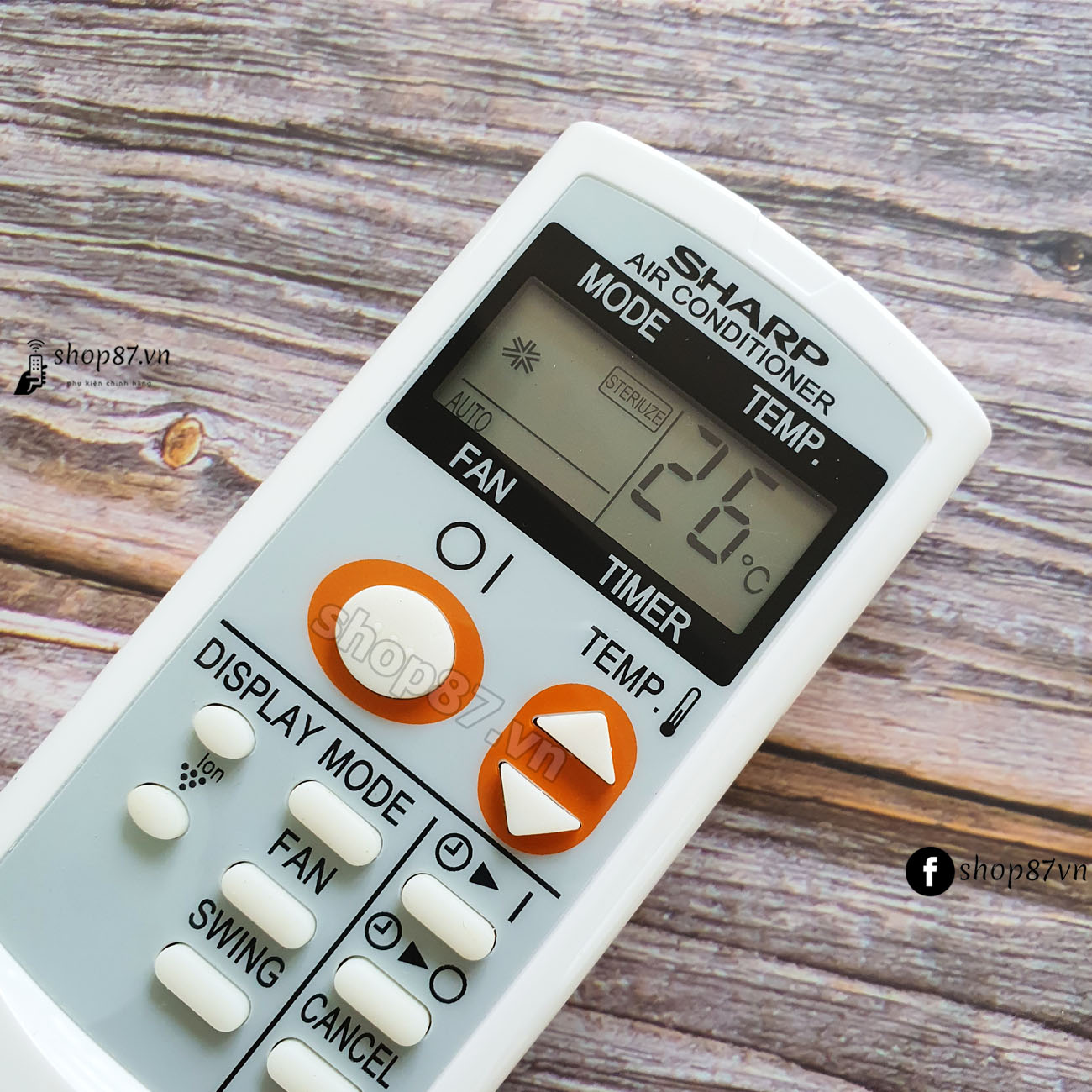 Điều khiển điều hòa Sharp 2 chiều ion