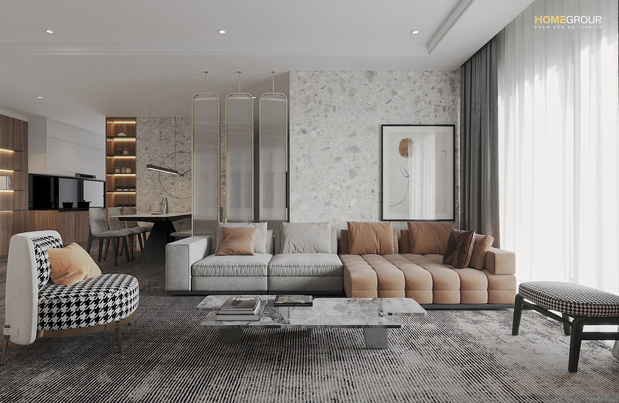 Thiết kế nội thất chung cư Stellar Garden CH2