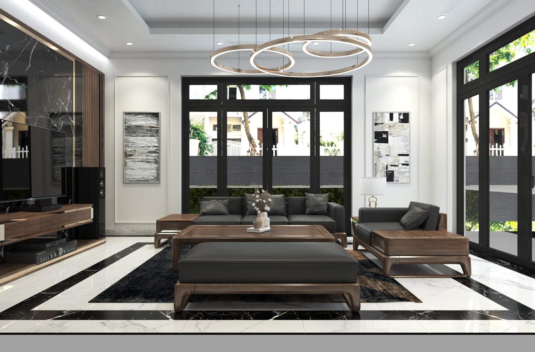 Thiết kế nội thất nhà phố Hào Nam