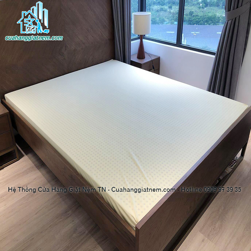 Áo bọc nệm 2 mặt vải thun trơn màu vàng kem kích thước theo yêu cầu