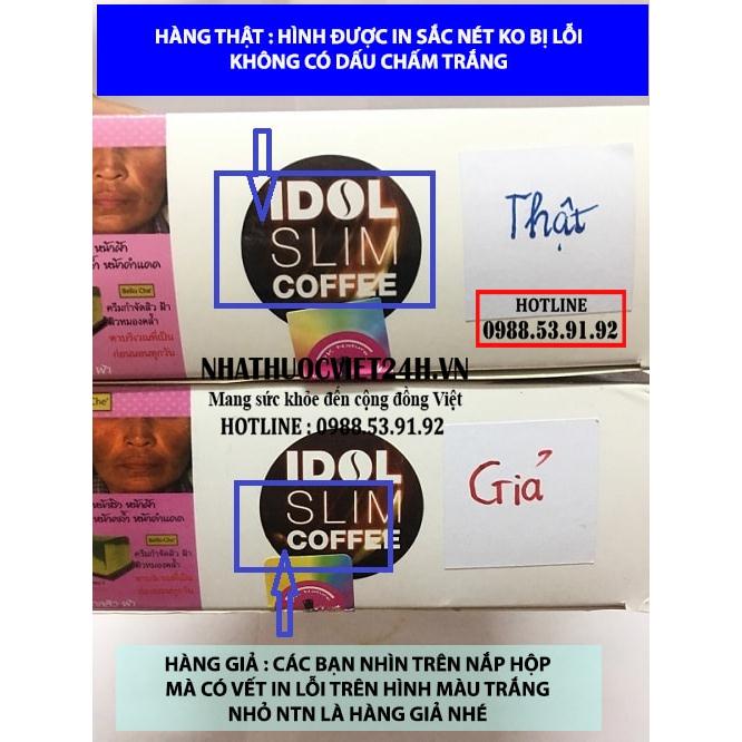 Cách Phân Biệt Idol Slim Coffee Thật Giả