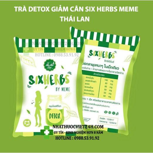 Trà Giảm Cân Six Herbs Thái Lan
