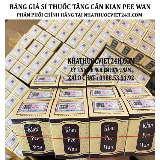 BẢNG GIÁ SỈ THUỐC TĂNG CÂN KIAN PEE WAN MALAYSIA CHÍNH HÃNG