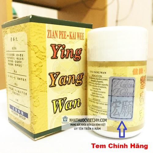 THUỐC TĂNG CÂN YING YANG WAN - DINH DƯỠNG HOÀN NHẬP CHÍNH HÃNG TẠI VIỆT NAM