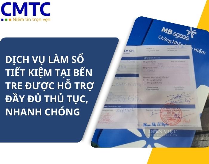 Dịch vụ làm sổ tiết kiệm tại Bến Tre