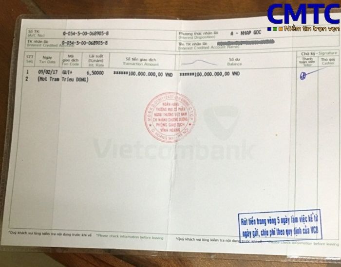 Đơn vị cung cấp dịch vụ làm sổ tiết kiệm tại Bình Thuận