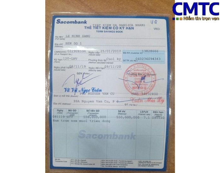 Dịch vụ làm sổ tiết kiệm tại Long An