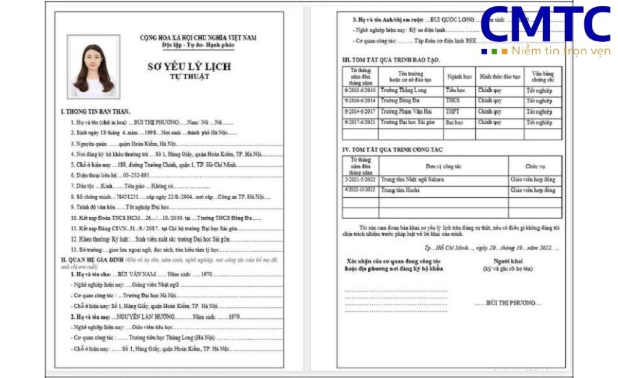 Sơ yếu lý lịch