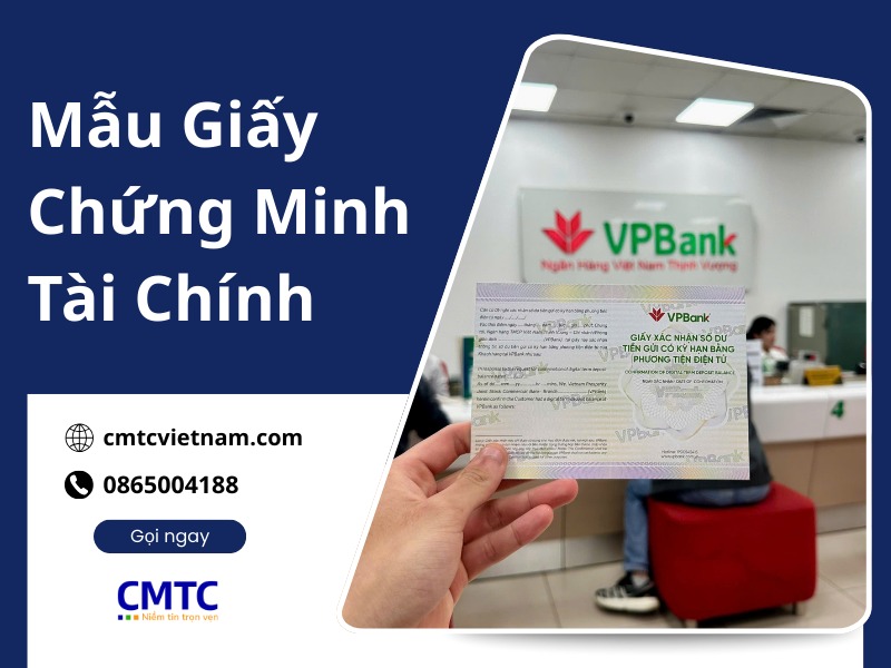 Mẫu giấy chứng minh tài chính