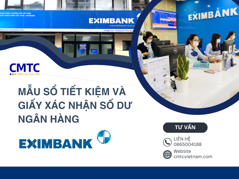 Mẫu sổ tiết kiệm ngân hàng Eximbank