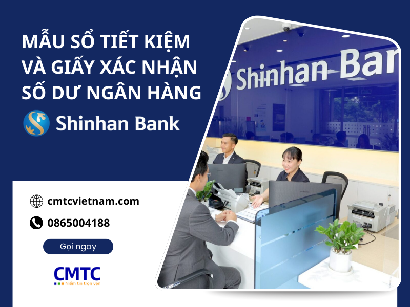 Mẫu sổ Shinhan Bank