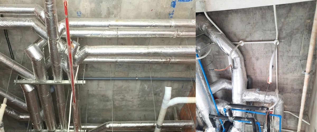 Cách nhiệt hệ thống đường ống HVAC