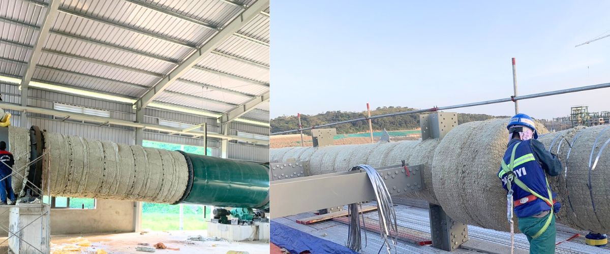 Bông Khoáng ROCKWOOL Cuộn Lưới