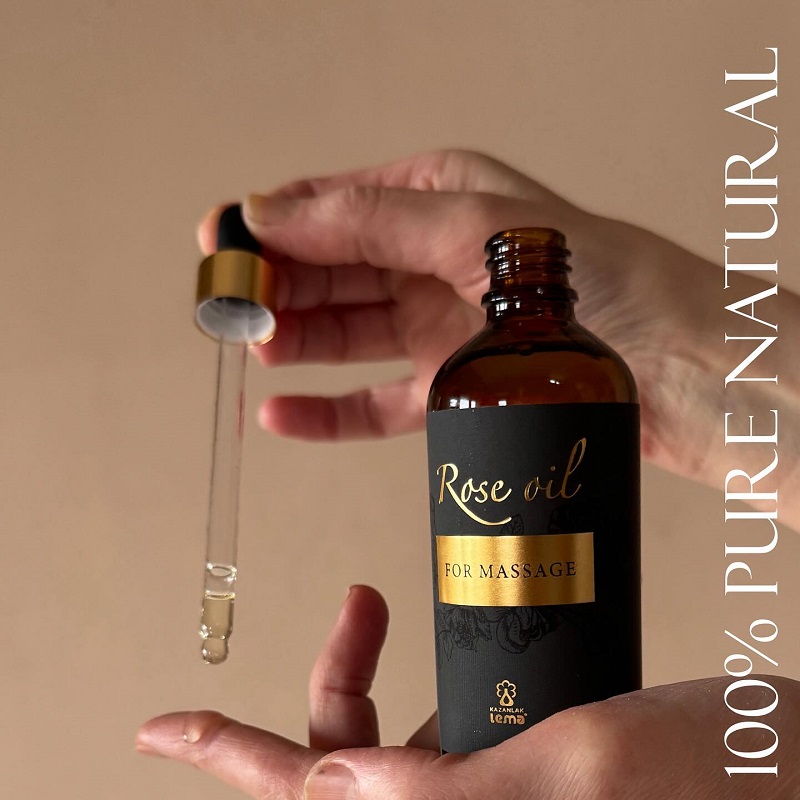 Tinh chất hoa hồng chuyện dụng massage lema, rose oil for massage Lema