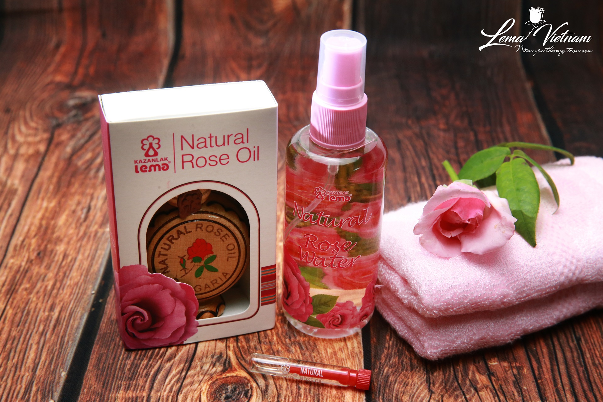nước hoa hồng Bulgaria nhãn hiệu Lema
